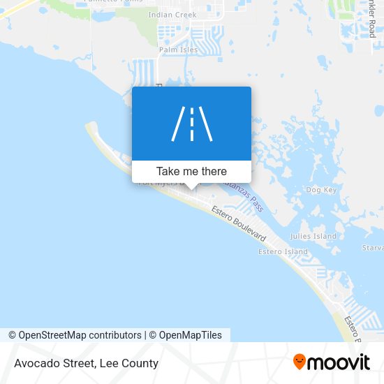 Mapa de Avocado Street
