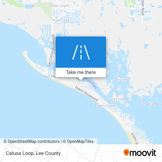 Calusa Loop map