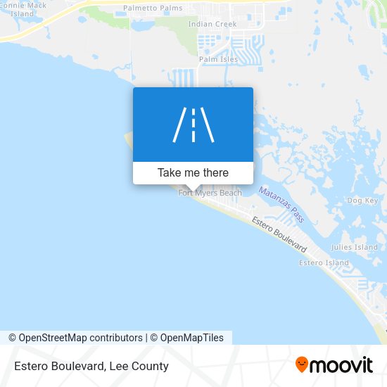 Estero Boulevard map