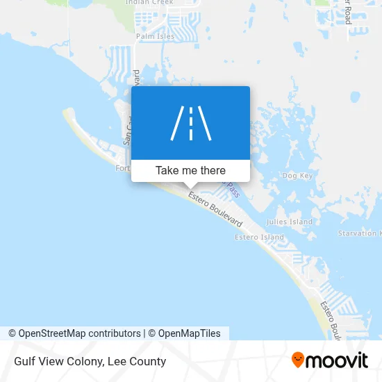 Gulf View Colony map