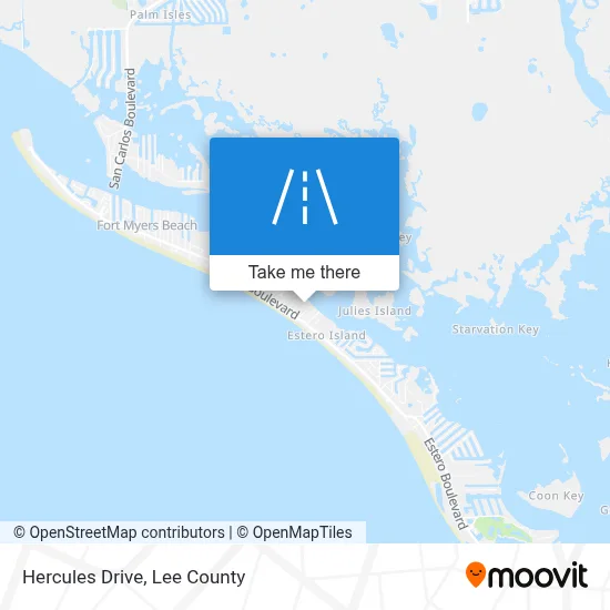 Hercules Drive map