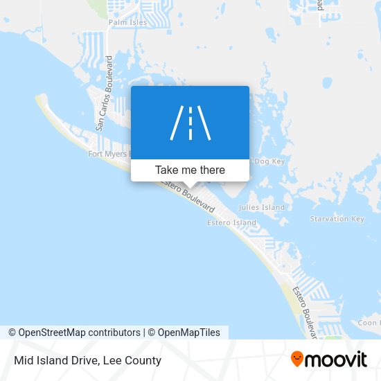 Mid Island Drive map
