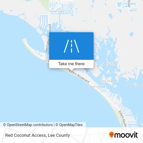 Red Coconut Access map