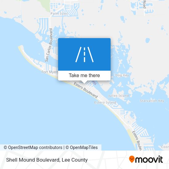 Shell Mound Boulevard map