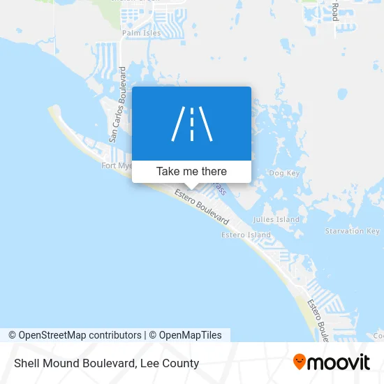 Shell Mound Boulevard map