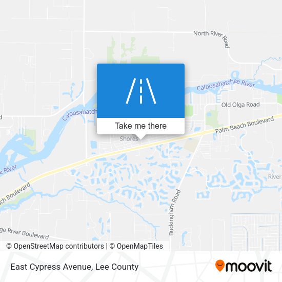 Mapa de East Cypress Avenue