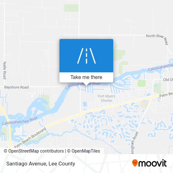 Mapa de Santiago Avenue