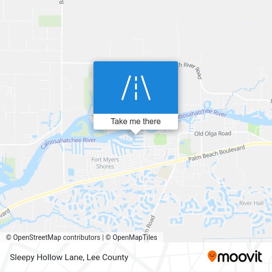 Sleepy Hollow Lane map