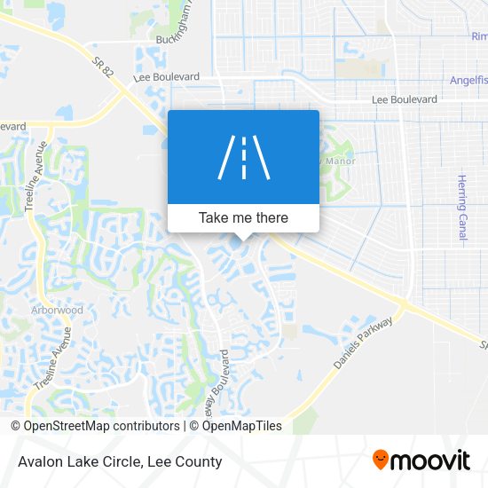 Avalon Lake Circle map