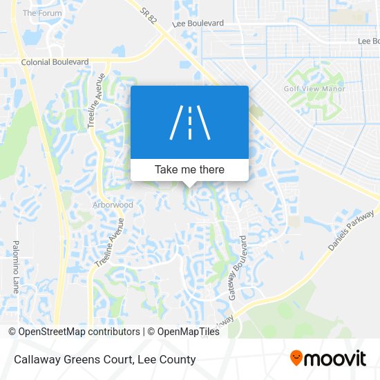 Callaway Greens Court map