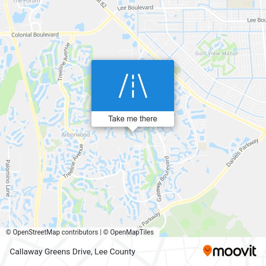 Callaway Greens Drive map