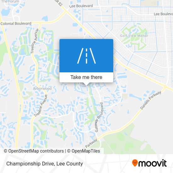 Championship Drive map