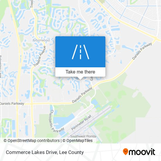 Commerce Lakes Drive map