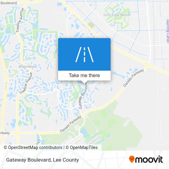 Gateway Boulevard map
