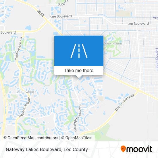 Gateway Lakes Boulevard map