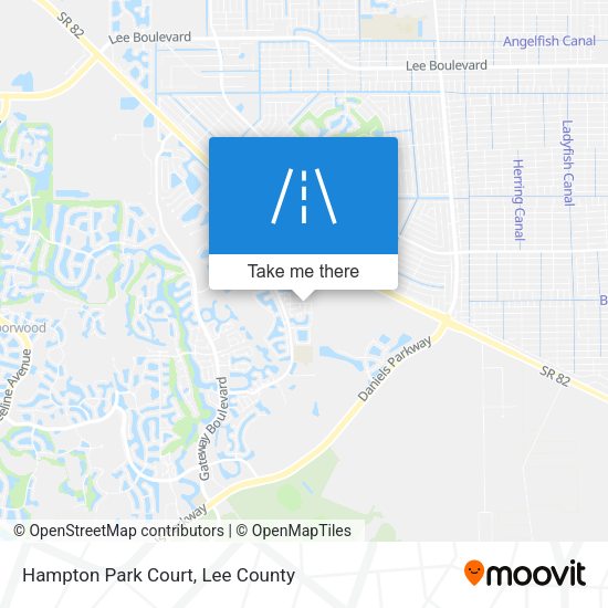 Hampton Park Court map