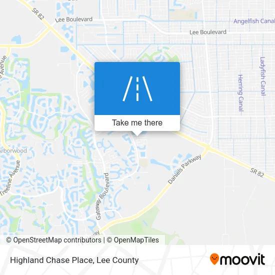Highland Chase Place map