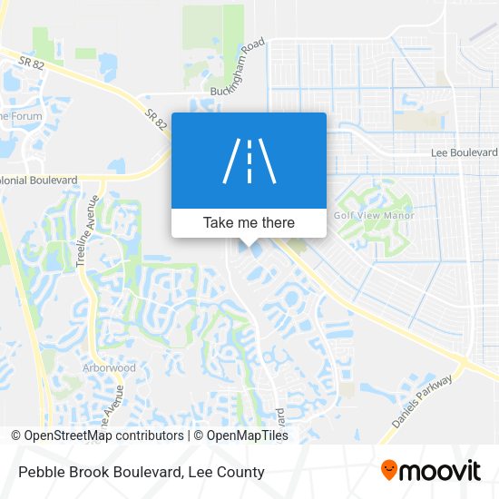 Pebble Brook Boulevard map