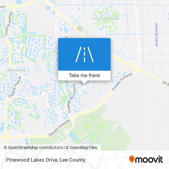 Pinewood Lakes Drive map