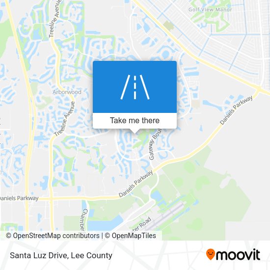 Mapa de Santa Luz Drive