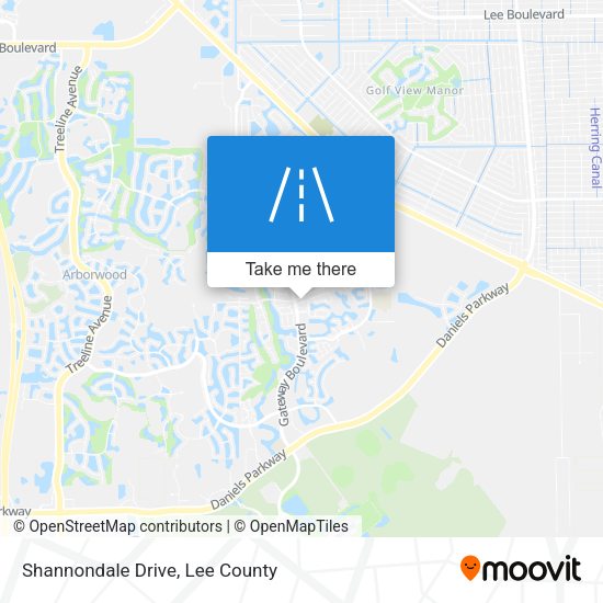 Mapa de Shannondale Drive