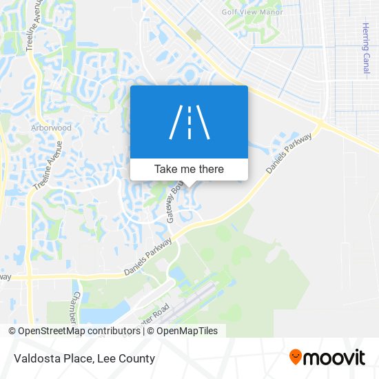 Valdosta Place map