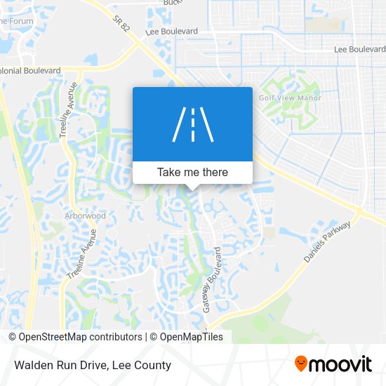 Walden Run Drive map