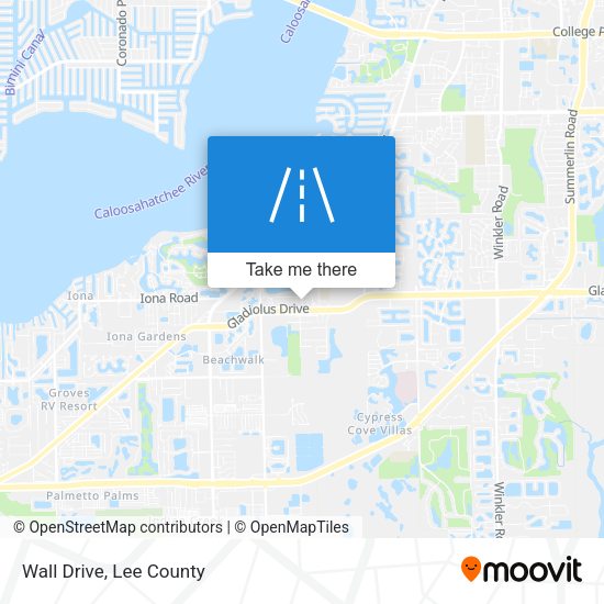 Mapa de Wall Drive