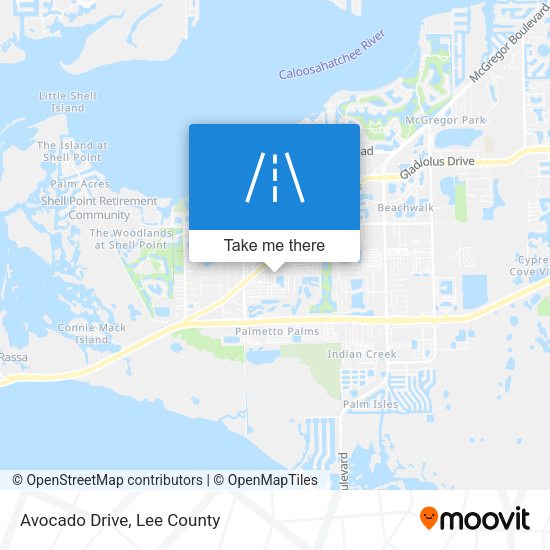 Mapa de Avocado Drive
