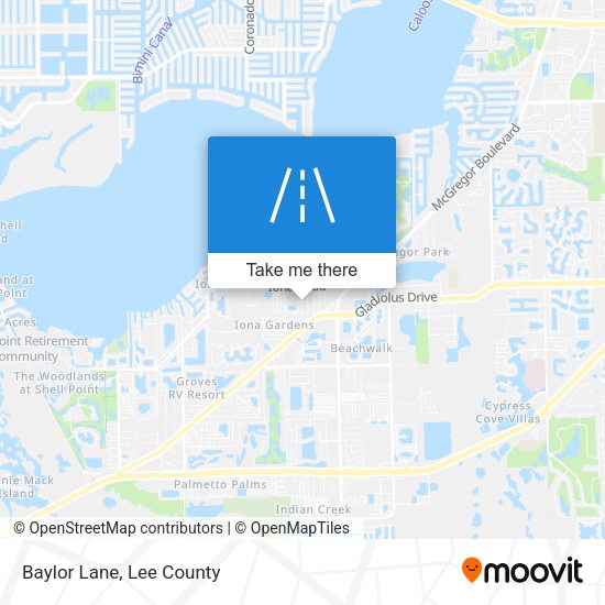 Mapa de Baylor Lane