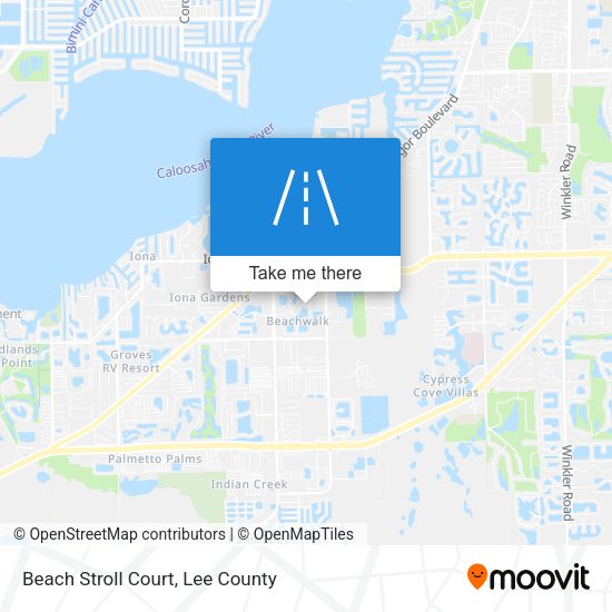 Beach Stroll Court map
