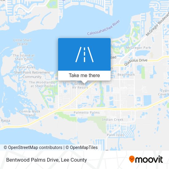 Bentwood Palms Drive map