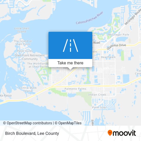 Mapa de Birch Boulevard