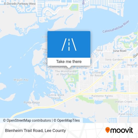 Blenheim Trail Road map
