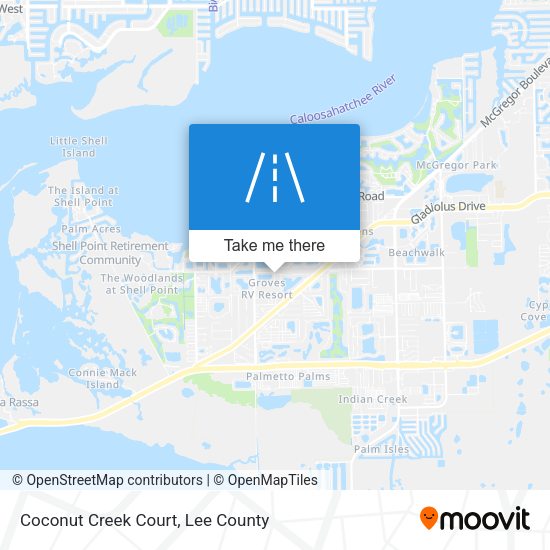 Coconut Creek Court map