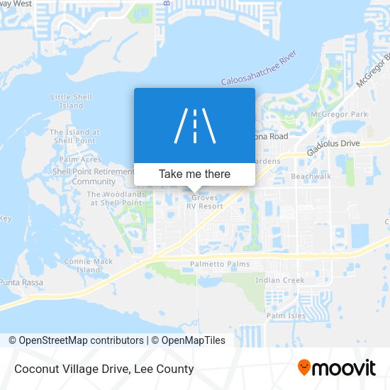 Coconut Village Drive map