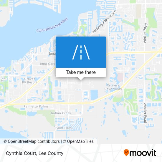Mapa de Cynthia Court