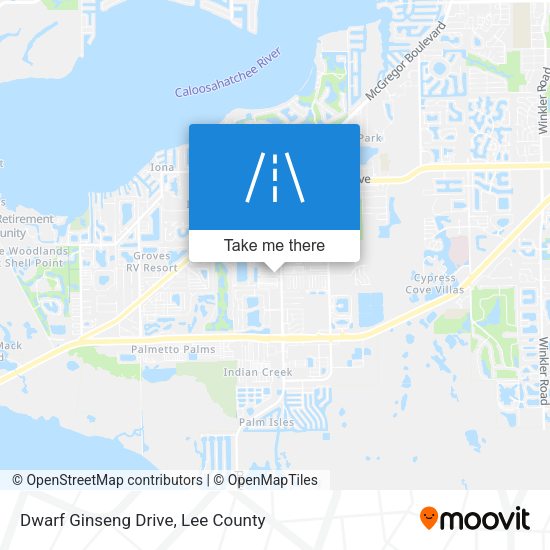 Dwarf Ginseng Drive map