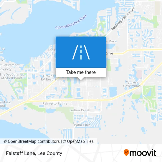 Falstaff Lane map