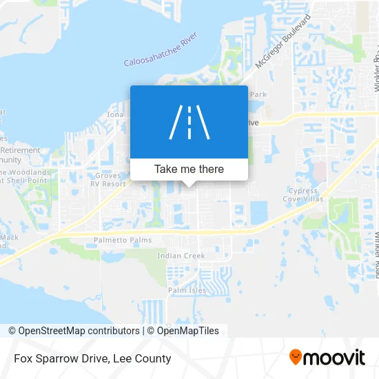 Fox Sparrow Drive map