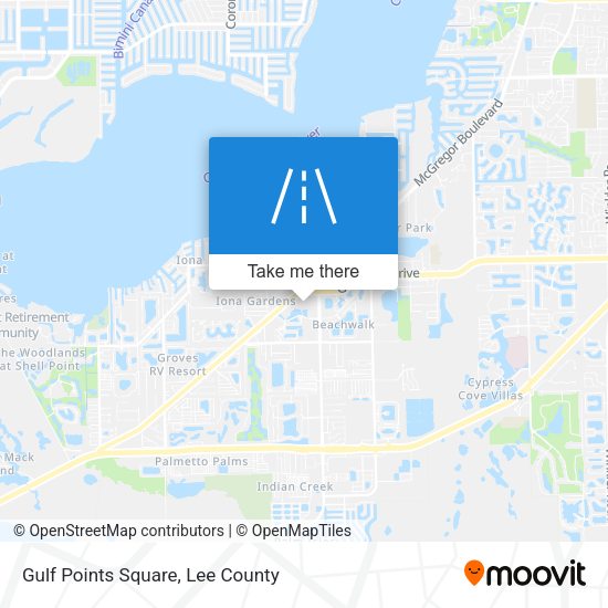 Mapa de Gulf Points Square