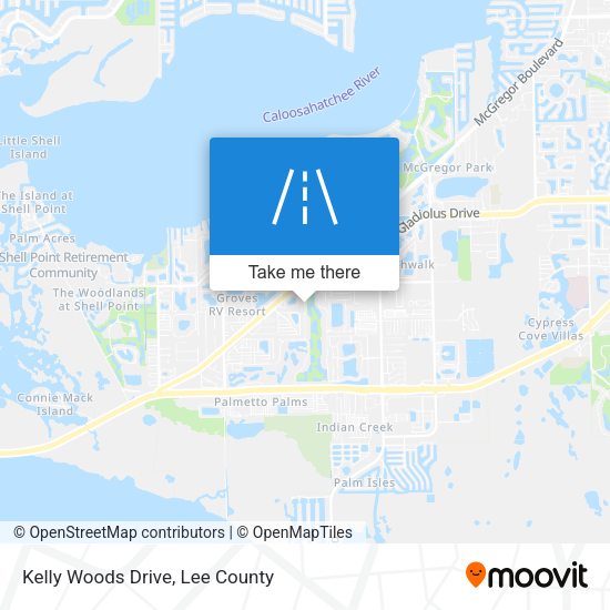 Kelly Woods Drive map