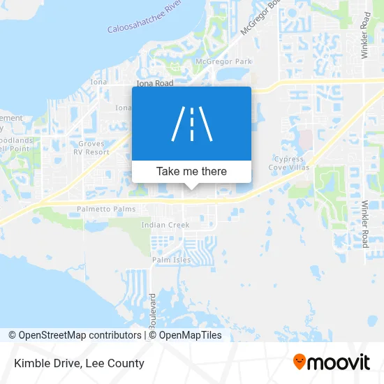 Kimble Drive map