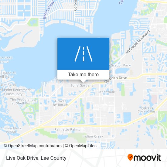 Mapa de Live Oak Drive