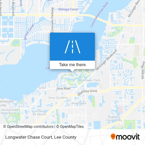 Longwater Chase Court map