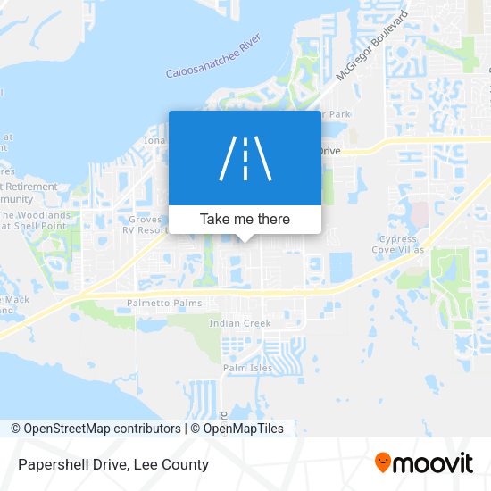 Papershell Drive map