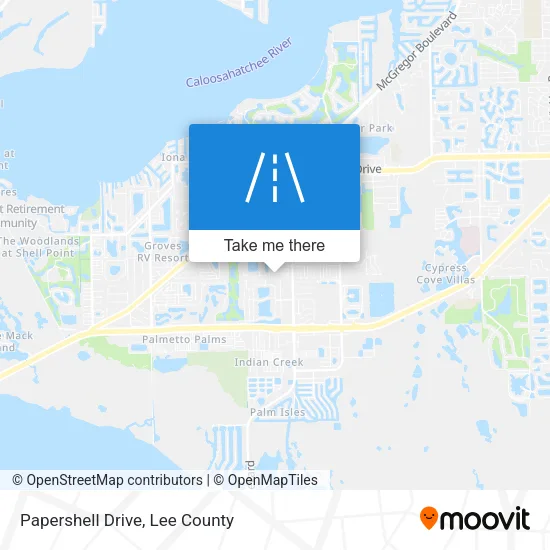 Papershell Drive map