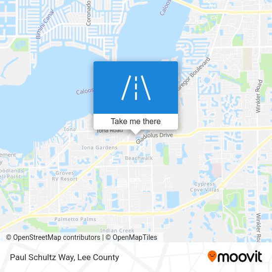 Mapa de Paul Schultz Way