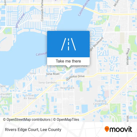 Rivers Edge Court map