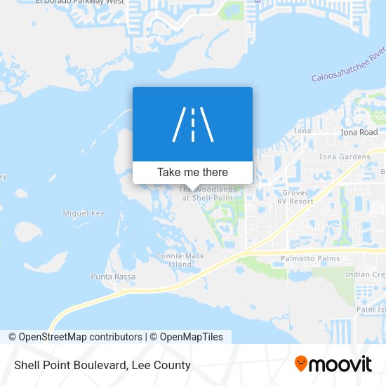 Shell Point Boulevard map